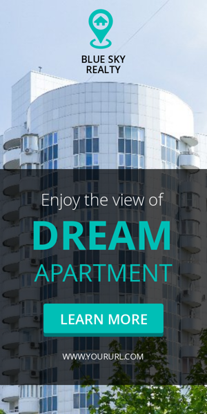 Banner ad template — Enjoy The View Of Dream Flat — Real Estate